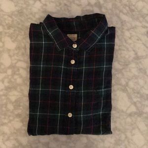Jcrew plaid flannel shirt